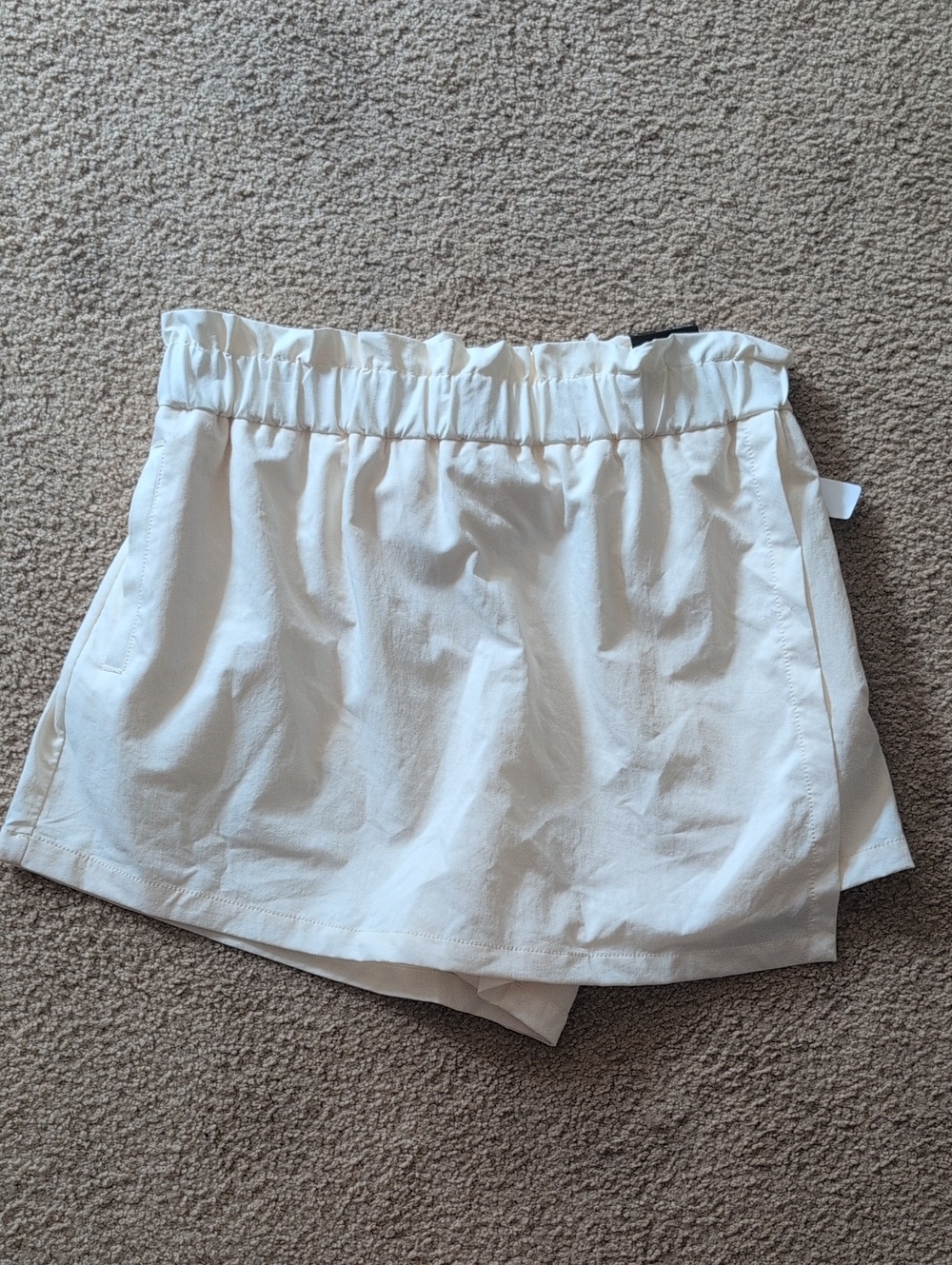 CALIA by Carrie Underwood Cream Elastic-Waist Skort
